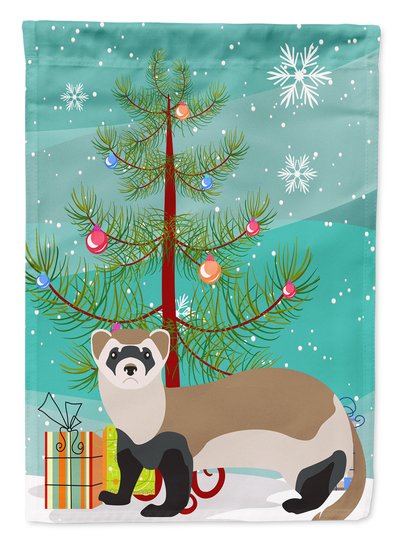 Caroline's Treasures 11 x 15 1/2 in. Polyester Ferret Christmas Garden Flag 2-Sided 2-Ply product