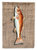 11 x 15 1/2 in. Polyester Fish Red Fish  on Faux Burlap Garden Flag 2-Sided 2-Ply