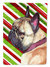 11 x 15 1/2 in. Polyester French Bulldog Frenchie Candy Cane Holiday Christmas Garden Flag 2-Sided 2-Ply
