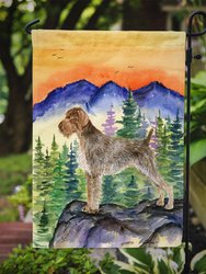 11 x 15 1/2 in. Polyester German Wirehaired Pointer Garden Flag 2-Sided 2-Ply