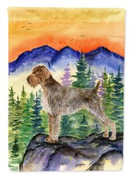 11 x 15 1/2 in. Polyester German Wirehaired Pointer Garden Flag 2-Sided 2-Ply