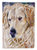 11 x 15 1/2 in. Polyester Golden Retriver Contemplation Garden Flag 2-Sided 2-Ply