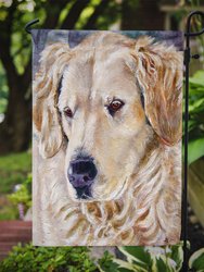 11 x 15 1/2 in. Polyester Golden Retriver Contemplation Garden Flag 2-Sided 2-Ply