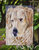 11 x 15 1/2 in. Polyester Golden Retriver Contemplation Garden Flag 2-Sided 2-Ply