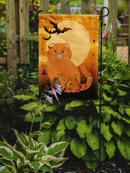 11 x 15 1/2 in. Polyester Halloween Scottish Fold Cat Garden Flag 2-Sided 2-Ply