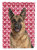 11 x 15 1/2 in. Polyester Hearts Love and Valentine's Day German Shepherd Garden Flag 2-Sided 2-Ply