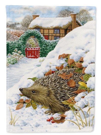 Caroline's Treasures 11 x 15 1/2 in. Polyester Hedgehog Holiday Garden Flag 2-Sided 2-Ply product