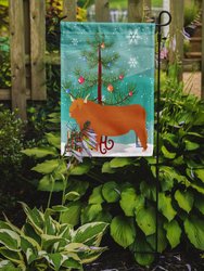 11 x 15 1/2 in. Polyester Highland Cow Christmas Garden Flag 2-Sided 2-Ply