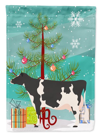 Caroline's Treasures 11 x 15 1/2 in. Polyester Holstein Cow Christmas Garden Flag 2-Sided 2-Ply product