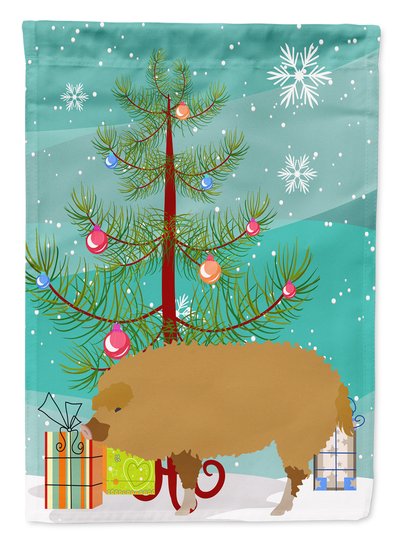 Caroline's Treasures 11 x 15 1/2 in. Polyester Hungarian Mangalica Pig Christmas Garden Flag 2-Sided 2-Ply product