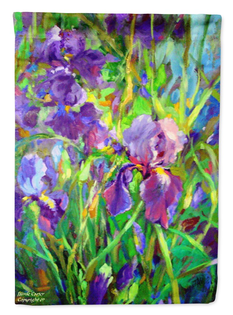 11 x 15 1/2 in. Polyester Iris by the Well Garden Flag 2-Sided 2-Ply