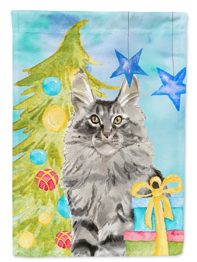 Caroline's Treasures 11 x 15 1/2 in. Polyester Maine Coon Christmas Presents Garden Flag 2-Sided 2-Ply product