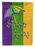 11 x 15 1/2 in. Polyester Mardi Gras Second line umbrella Garden Flag 2-Sided 2-Ply