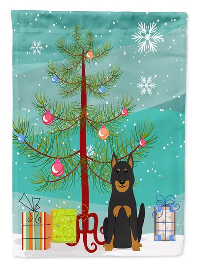 Caroline's Treasures 11 x 15 1/2 in. Polyester Merry Christmas Tree Beauce Shepherd Dog Garden Flag 2-Sided 2-Ply product