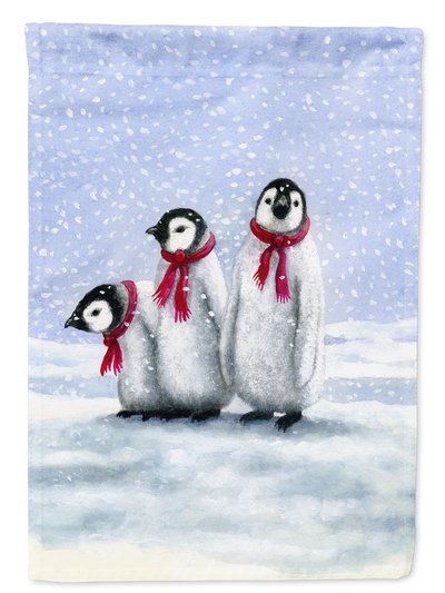 Caroline's Treasures 11 x 15 1/2 in. Polyester Penguins by Daphne Baxter Garden Flag 2-Sided 2-Ply product