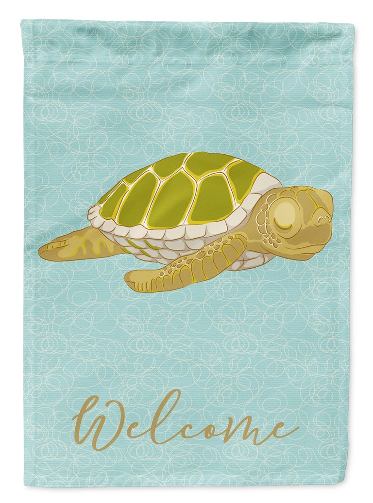 11 x 15 1/2 in. Polyester Sea Turtle Garden Flag 2-Sided 2-Ply