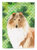 11 x 15 1/2 in. Polyester Shamrocks Rough Collie Garden Flag 2-Sided 2-Ply