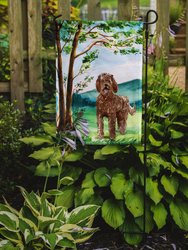 11 x 15 1/2 in. Polyester Under the Tree Labradoodle Garden Flag 2-Sided 2-Ply