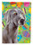 11 x 15 1/2 in. Polyester Weimaraner Easter Eggtravaganza Garden Flag 2-Sided 2-Ply