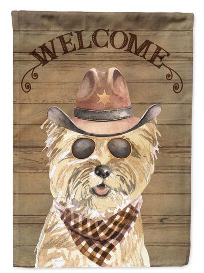 Caroline's Treasures 11" x 15 1/2" Polyester Cairn Terrier Country Dog Garden Flag 2-Sided 2-Ply product