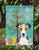 11" x 15 1/2" Polyester Christmas Tree And Jack Russell Terrier Garden Flag 2-Sided 2-Ply