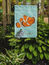 11" x 15 1/2" Polyester Clown Fish Garden Flag 2-Sided 2-Ply