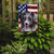 11" x 15 1/2" Polyester Miniature American Shepherd American Flag Garden Flag 2-Sided 2-Ply