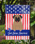 11" x 15 1/2" Polyester Patriotic USA Pug Brown Garden Flag 2-Sided 2-Ply