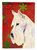 11" x 15 1/2" Polyester Scottish Terrier Red Snowflakes Garden Flag 2-Sided 2-Ply
