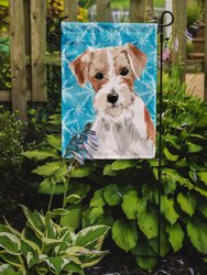 11" x 15 1/2" Polyester Wire Hair Jack Russell Winter Garden Flag 2-Sided 2-Ply