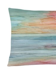 12 in x 16 in  Outdoor Throw Pillow Abstract Rainbow Canvas Fabric Decorative Pillow