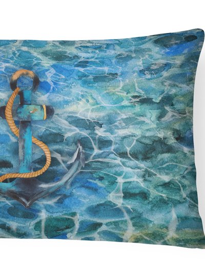 Caroline's Treasures 12 in x 16 in  Outdoor Throw Pillow Anchor and Rope Canvas Fabric Decorative Pillow product