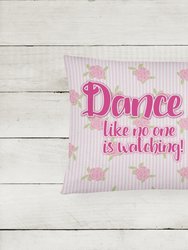 12 in x 16 in  Outdoor Throw Pillow Ballet Dance Red Hair Canvas Fabric Decorative Pillow