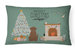 12 in x 16 in  Outdoor Throw Pillow Chocolate Labrador Christmas Everyone Canvas Fabric Decorative Pillow