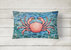 12 in x 16 in  Outdoor Throw Pillow Crab Canvas Fabric Decorative Pillow