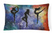 12 in x 16 in  Outdoor Throw Pillow Dancers Canvas Fabric Decorative Pillow