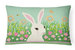 12 in x 16 in  Outdoor Throw Pillow Easter Bunny Rabbit Canvas Fabric Decorative Pillow