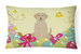 12 in x 16 in  Outdoor Throw Pillow Easter Eggs Yellow Labrador Canvas Fabric Decorative Pillow