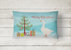 12 in x 16 in  Outdoor Throw Pillow Embden Goose Christmas Canvas Fabric Decorative Pillow