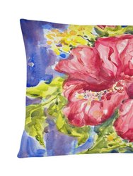 12 in x 16 in  Outdoor Throw Pillow Flower - Hibiscus Canvas Fabric Decorative Pillow