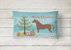 12 in x 16 in  Outdoor Throw Pillow Hannoverian Horse Christmas Canvas Fabric Decorative Pillow