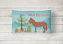 12 in x 16 in  Outdoor Throw Pillow Irish Donkey Christmas Canvas Fabric Decorative Pillow