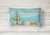 12 in x 16 in  Outdoor Throw Pillow Pembroke Corgi Christmas Tree Canvas Fabric Decorative Pillow