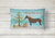 12 in x 16 in  Outdoor Throw Pillow Percheron Horse Christmas Canvas Fabric Decorative Pillow