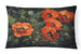 12 in x 16 in  Outdoor Throw Pillow Poppies by Daphne Baxter Canvas Fabric Decorative Pillow