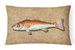 12 in x 16 in  Outdoor Throw Pillow Red Fish Canvas Fabric Decorative Pillow