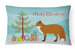 12 in x 16 in  Outdoor Throw Pillow Red Fox Christmas Canvas Fabric Decorative Pillow