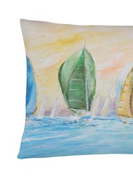 12 in x 16 in  Outdoor Throw Pillow Reggatta Canvas Fabric Decorative Pillow