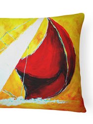 12 in x 16 in  Outdoor Throw Pillow Sailboat Break Away Canvas Fabric Decorative Pillow
