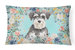 12 in x 16 in  Outdoor Throw Pillow Schnauzer #2 Canvas Fabric Decorative Pillow